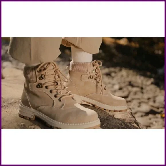 Waterproof Hiking Boots Women's Size 8 Ankle Boots Outdoor Comfort